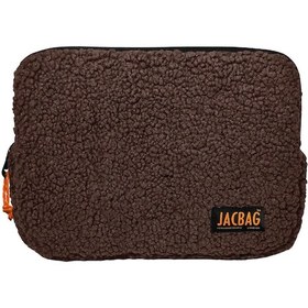 Resim Jacbag Teddy Kahverengi/turuncu Peluş Erkek Çocuk Tablet Çantası Tablet Kılıfı 