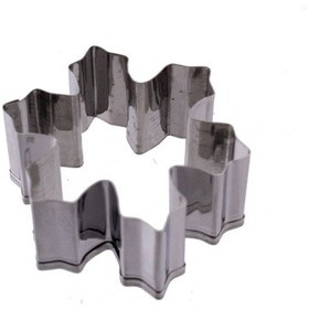 Resim Kek Kurabiye ve Pasta Kalıbı Metal Şekilli Kar Tanesi Büyük 8 CM 