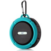 Resim Yaozixa Sıvıya Dayanıklı Mavi Mini Bluetooth Hoparlör - Suction Cup İle Taşınabilir, Tf Kart Desteği Ve Derin Taban, Spor Ve Dış Mekan İçin 