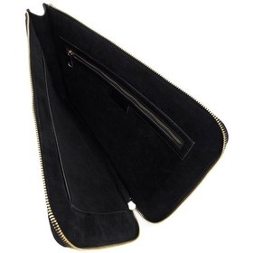 Resim Tamer Tanca Unisex Hakiki Deri Siyah Floter El Çantası 1012 2031 Cnt Sk25-26 Sıyah Fltr Siyah 