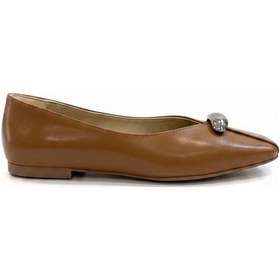 Resim Sister İn Love Olive Toka Detalı Kadın Babet Taba 