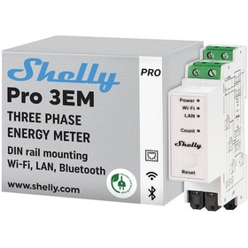 Resim Shelly Pro 3EM 120A 3 Faz Enerji Ölçer 