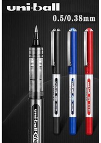 Resim Mavi Pilot Kalem 5 Adet Uniball Eye Mikro 0.5 Mm Roller Pilot Kalem Ub-150 Roller Uçlu Likit Mürekkepli Pilot Kalem Mavi 