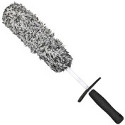 Resim Cbtx Araba Tekerleği Temizleme Fırçası Yumuşak Mikrofiber Uzun Saplı Jant Detaylandırma Fırçası - Siyah + Beyaz Saplı 