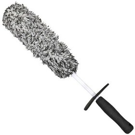 Resim Cbtx Araba Tekerleği Temizleme Fırçası Yumuşak Mikrofiber Uzun Saplı Jant Detaylandırma Fırçası - Siyah + Beyaz Saplı 