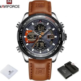 Resim Hanyang Sgyobn-Box Navıforce Erkekler Için Askeri Saatler Lüks Spor Kronograf Alarm Kol Saati Su Geçirmez Kuvars Büyük Saat Dijital Erkek Izle (Yurt Dışından) 