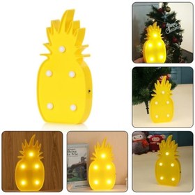 Resim MANKAN 3d Led Işıklı Ananas Masa Duvar Gece Lambası Bebek Oda Lambası 