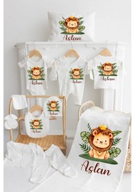 Resim Bebe Wini Bebewini %100 Pamuk Baskılı 11'li Isimli Organik Bebek Hastane Çıkışı 