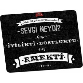 Resim Panorama Ajans Selvi Boylum Al Yazmalım Mouse Pad 