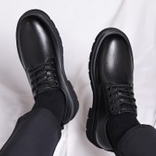 Resim Erkek Moda Oxfords - Günlük Spor Tarzı, Düz Renk, Tüm Sezon Düşük Üst Bağcıklı Ayakkabılar Yuvarlak Burun, Sahte Üst, Kumaş İç, Kauçuk Taban, EVA Tabanlık Yürüyüş, Koşu & Günlük Kullanım İçin 