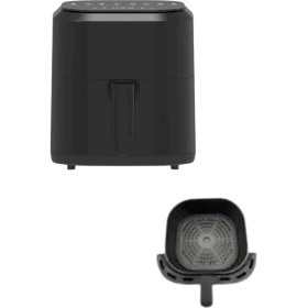 Resim MidasTech 4l Airfryer Hazneli Hava Fritözü Yağsız Fritöz Taşınabilir Fırın Işlevi Gören Pratik Mid 