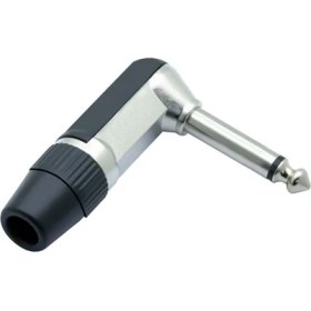 Resim Gitar Jack 6.3 mm Mono L Tip Plastik Gövde Metal Uç 