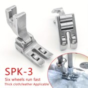 Resim 1 adet Endüstriyel Dikiş Makinesi Yüksek Ayaklı PVC Deri SPK-3 Basınç Ayak 