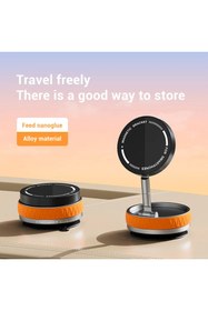 Resim Teknotopia 360° Dönebilen 270° Katlanabilir Vakumlu Vantuzlu Manyetik Arabalar İçin Çelik Telefon Tutacağı 