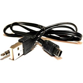 Resim Mini USB 5 Pin + 3.5MM AUX Kablosu, AUX ve Şarj 2 in 1 Kablo 