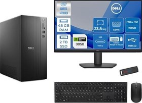 Resim Dell Tower ECT1250 Intel Core I5 14400 48GB Ddr5 2tb SSD 6GB/RTX3050 23.8" Mon WIN11PRO Kurumsal Masaüstü Bilgisayar 3050ECT125014M23P19 + Zettausb 