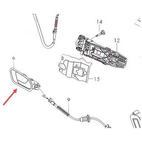 Resim Skoda Superb Ön Kapi Kolu İç 2016-2019 3v0837221a 1.4tsı, 2.0 Tdı, 1.6 Tdı 