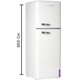 Resim Cool Life Cm-Retro-Bej 138 Buzdolabı Önden Kapak 