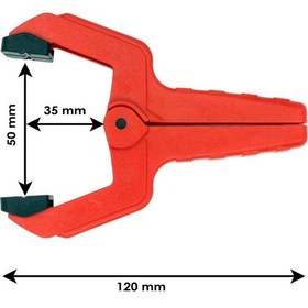 Resim Rox 0148 Yaylı Mandal Tip Kıskaç Işkence 50 Mm 2 Li 