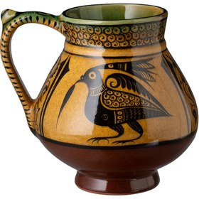Resim Selçuklu Stilize Kuş Motifli Maşrapa (19,5 Cm) 