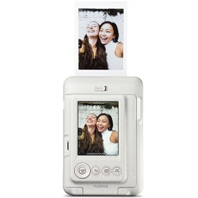 Resim Fujifilm Instax mini LiPlay Hybrid Misty White Fotoğraf Makinesi 20'li Film Albüm ve Deri Kılıf Hediye Seti 