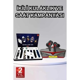 Resim Uslucan Alışveriş Seti Bluetooth Kulaklık Ucuz Kaliteli Yeni Nesil Akıllı Saat 