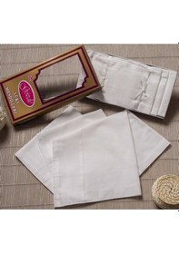 Resim Gözde Sarı Kutulu 46X46 Cm 12 Adet Kumaş Mendil - Beyaz (412271951) Beyaz 