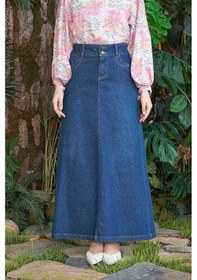 Resim 2058-denim Etek Koyu Mavi Koyu Mavi 
