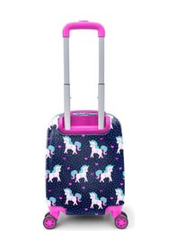 Resim Coral High Kids Lacivert Pembe Unicorn Desenli Çocuk Valizi 16713 Desenli 