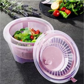 Resim 4.4l Salata Kurutucu Gondol, Süzgeçli ve Kapaklı, Pratik Kullanım 