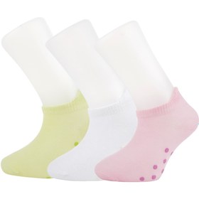 Resim Moyra Socks 3'lü Ayakaltı Baskılı Bebek Çorabı 