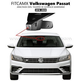 Resim FitCamX - Volkswagen Passat (B8) Modele Özel 4K Araç Kamerası (2016-2020) (Model A) 