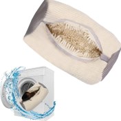 Resim Çamaşır Makinesi İçin Polyester Kumaş Oval Ayakkabı Yıkama ve Koruma Çantası, Çamaşır Çantaları, Çamaşır Çantası 