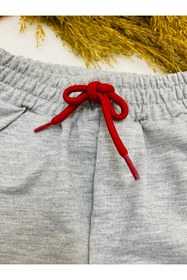 Resim bebekcee Erkek Bebek Gri Eşofman Altı Desenli Çocuk Pantolon 1/2/3/4 Yaş 