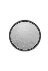 Resim Kitchen Design Lab Orta Boy Delikli Pizza Tepsisi 32 CM Ve Gri Silikon Yanmaz Fırın Eldiveni 