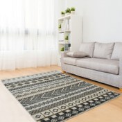 Resim Bahariye Grande Kalite Halı - Krem / Gri - 120x180 cm 