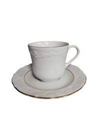 Resim Porland Porselen Türk Kahvesi Fincanı Altın Yaldızlı 6 Kişilik 