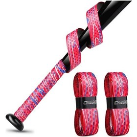 Resim Moveevo Champkey Beysbol Pu Sarma Bandı - El Sürtünmesini Azaltır, Raket Tutuşunu Konforlandırır Ve Vuruş Gücünü Artırır Kamuflaj Kırmızı Diğer 