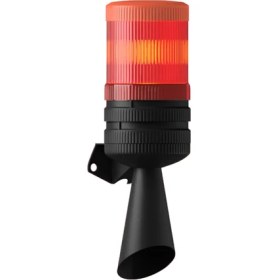 Resim Mesan E14 Sabit Ampul 2 Ses Borulu Elektronik Siren MS 5825 Kırmızı 12VAC 