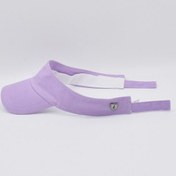 Resim Kadın Lila Tenis Vizör Cap Yazlık Spor Plaj Şapkası Lila-Standart 