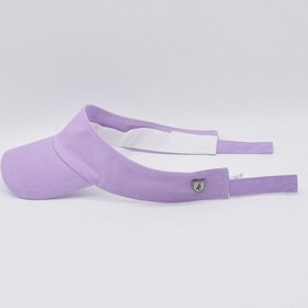 Resim Kadın Lila Tenis Vizör Cap Yazlık Spor Plaj Şapkası Lila-Standart 