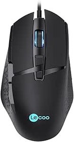 Resim Lecoo Lenovo MG1101 6400 DPI 8 Tuşlu Kablolu RGB LED Aydınlatmalı Gaming Mouse Siyah 