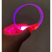 Resim 3 Modlu Pilli LED Işıklı Esnek Parti Bilekliği Pembe 