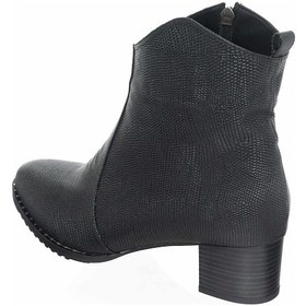 Resim 41-42-43-44 Numara K976 Siyah Baskılı Özel Seri Büyük Numara Kadın Bot Siyuah Baskılı 