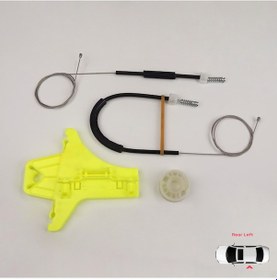 Resim VW Amarok MK1 2010-2022 4-Kapı Pickup İçin Arka Sol Cam Kriko Set 