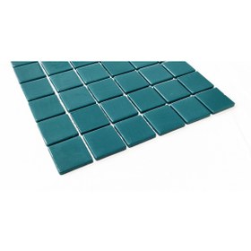 Resim MozaiKristaL Yaşam Alanlarının Tüm Yüzeyleri Için 50x50 Mm Turkuaz Cam Mozaik. ( 1 Koli = 1 M2 Fiyatıdır ) 