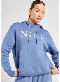 Resim Nike Sportswear Phoenix Ls Top Sweatshirt Blue Kadın Sweatshirt Mavi 