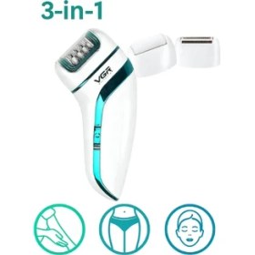 Resim Profesyonel 3 Başlıklı Epilasyon Aleti 