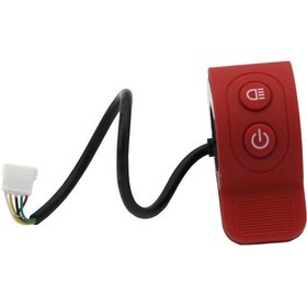 Resim Xiyyadms Scooter Hız Kontrol Devresi - Kırmızı Anahtarlı Vites Çubuğu, Evrensel Uyumlu, Kolay Kurulum, Işıklı Fonksiyonlu 51005 Uç 