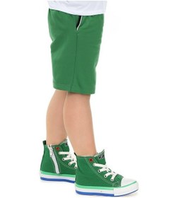 Resim Kiko Kids Tinna Bağcıklı Erkek Çocuk Boğazlı Keten Spor Ayakkabı Yeşil 